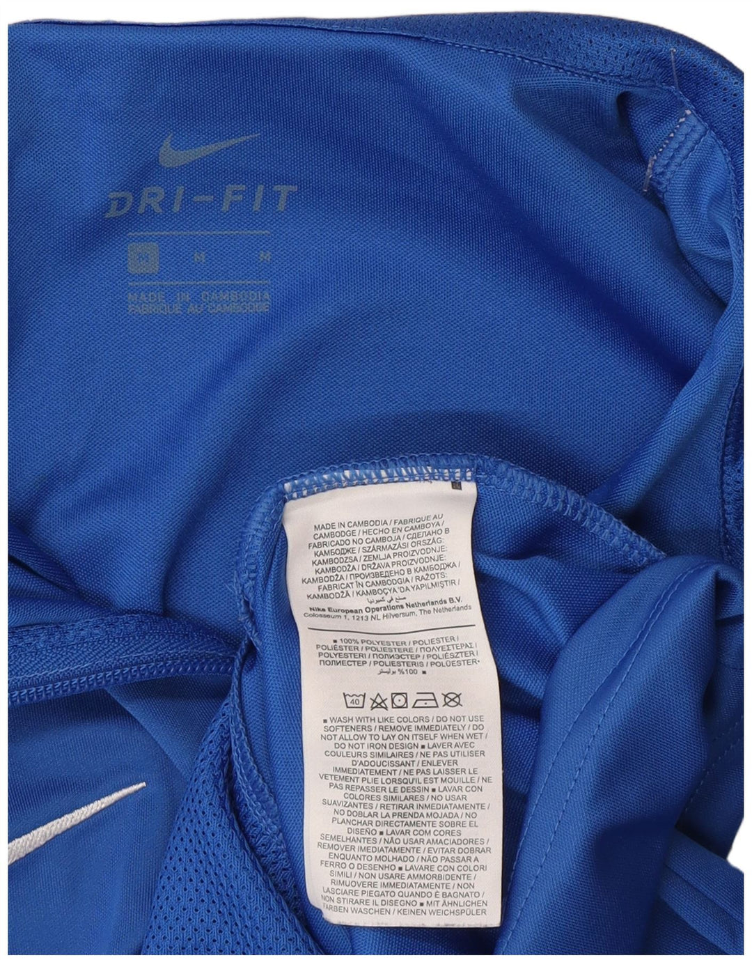 Nike grafisk træningsdragt topjakke til kvinder Medium Blue Polyester Sports