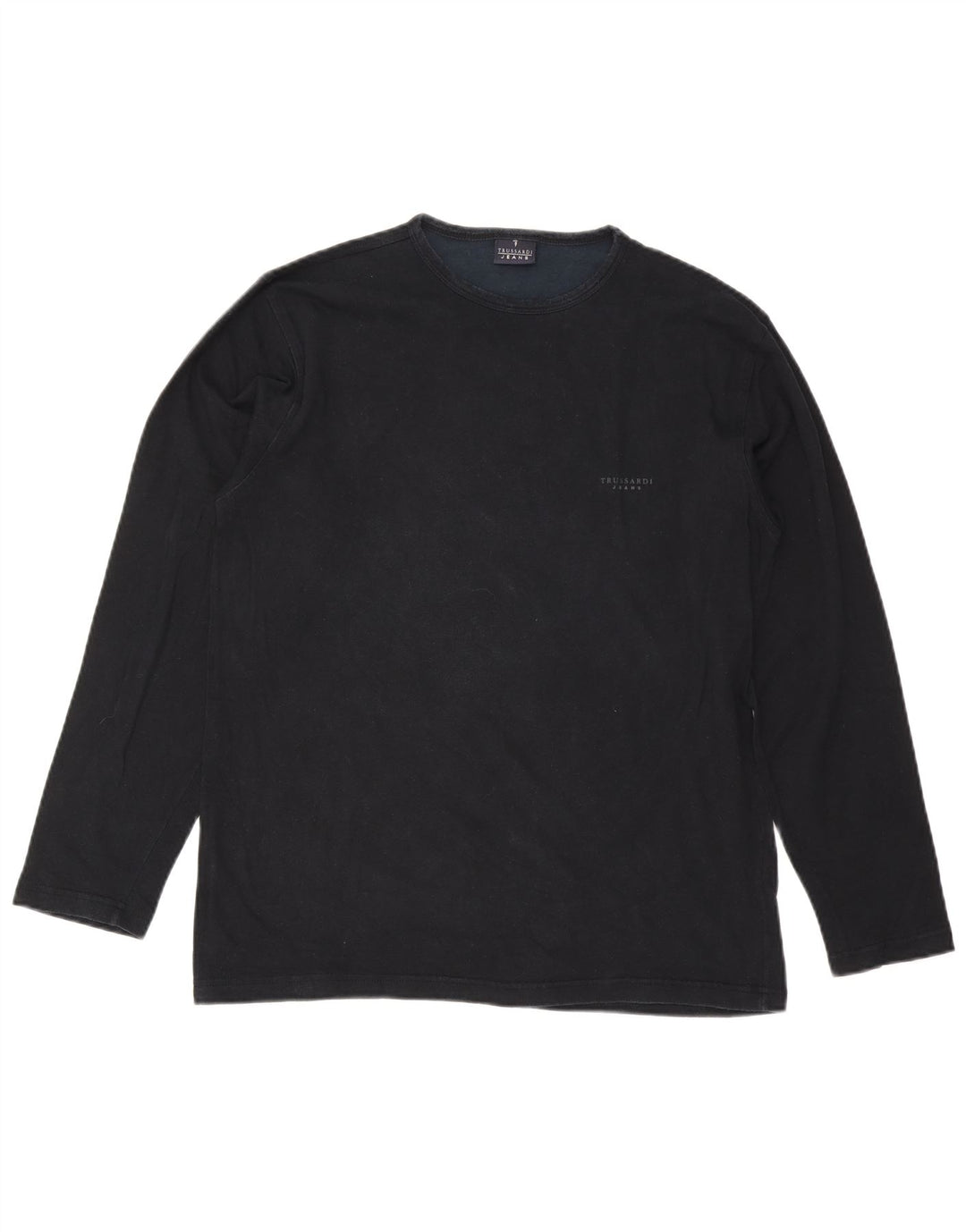 Trussardi Jeans Herre Top Langærmet 2XL Sort Viscose