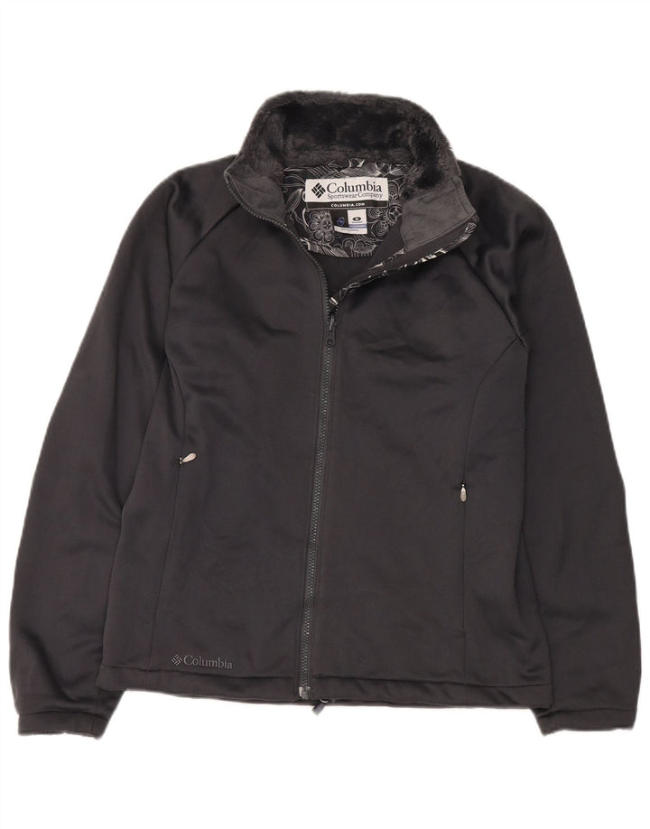 Columbia Womens Interchange Liner Tracksuit Top Jacket UK 14 Medium Black