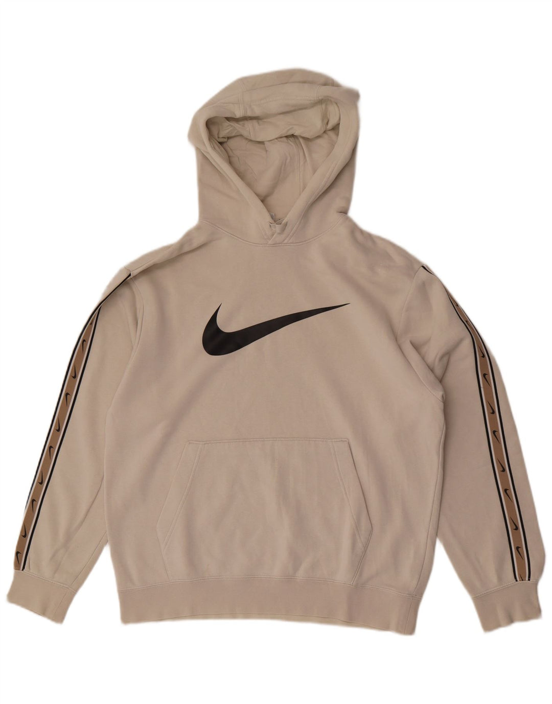 Nike grafisk hættetrøje til mænd mellem hvid Colourblock Bomuld
