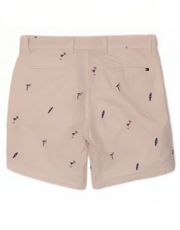 Tommy Hilfiger Herre Grafiske Chino Shorts W31 Medium White
