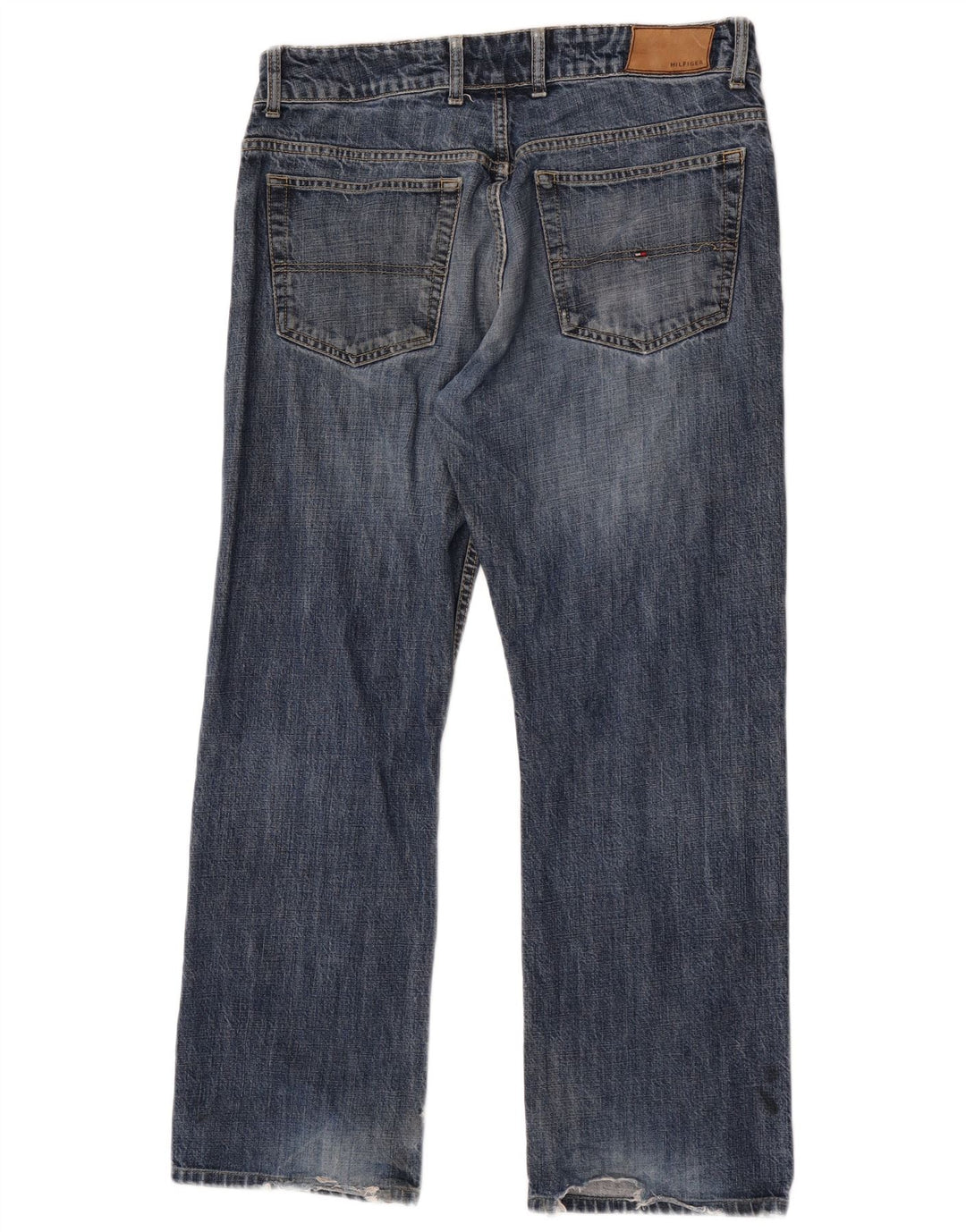 Tommy Hilfiger Herre Straight Jeans W34 L29 Blå Bomuld