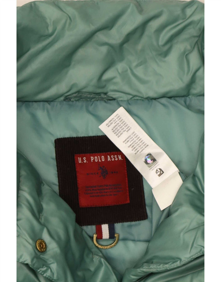 U.S. Polo Assn. Dame polstret jakke UK 12 Medium Green Polyester