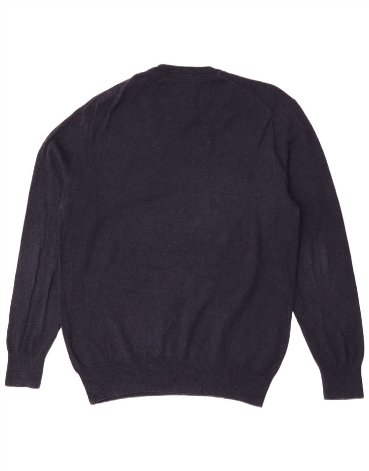 Superdry Herre V-hals sweater XL marineblå bomuld