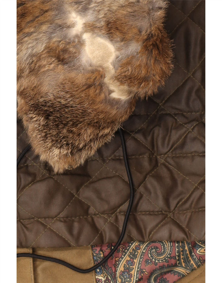 Belstaff Vokset bomuldsjakke til kvinder IT 44 Medium Khaki Bomuld