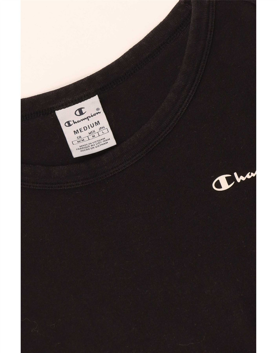 Champion Dame T-Shirt Kjole UK 12 Medium Sort