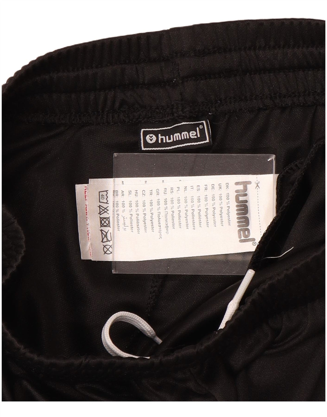 HUMMEL Grafiske træningsdragtbukser til drenge 14-15 år Sort polyester