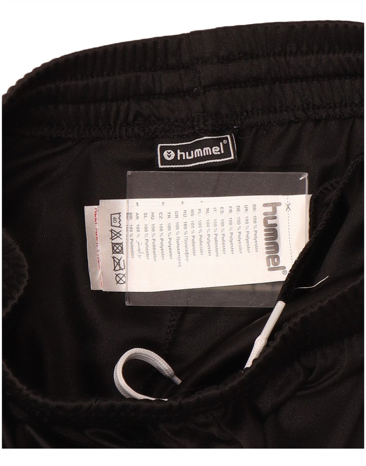 HUMMEL Grafiske træningsdragtbukser til drenge 14-15 år Sort polyester