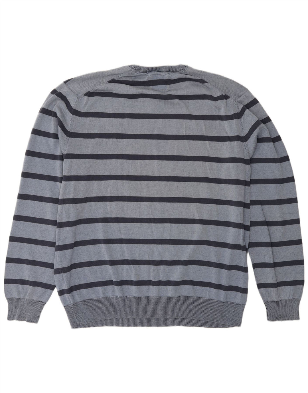 Canda Herre Crew Neck Jumper Sweater 2XL Blå Stribet