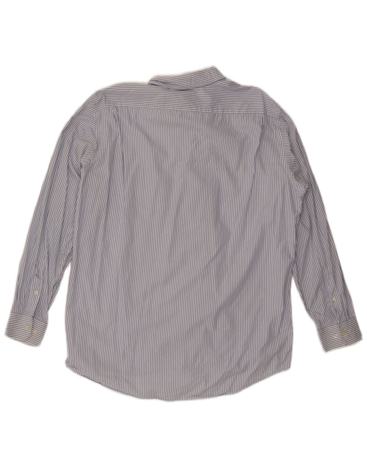 LACOSTE Herreskjorte str. 42 Large Blue Pinstripe Cotton