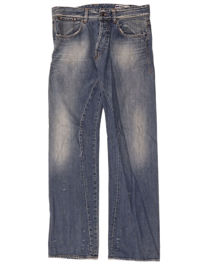 Gas Straight Jeans til mænd W34 L34 Blå Bomuld