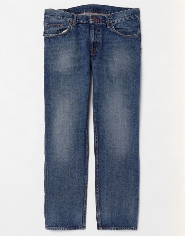 Tommy Hilfiger Herre Straight Jeans W34 L31 Blå Bomuld