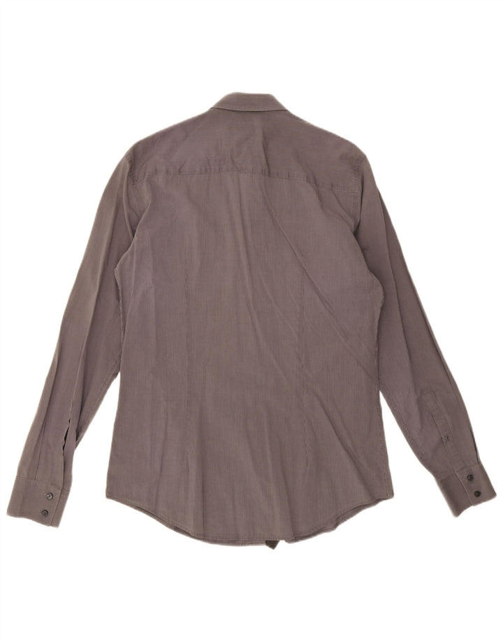 Calvin Klein Herre Slim Fit skjorte Medium Grå Stribet