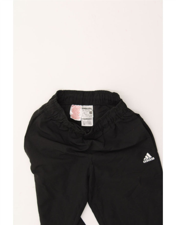 ADIDAS Boys Tracksuit Trousers Joggers 9-10 Years Black Polyester Vintage Adidas and Second-Hand Adidas from Messina Hembry 