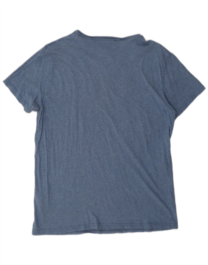 Gant Grafisk T-shirt top til mænd, stor blå bomuld