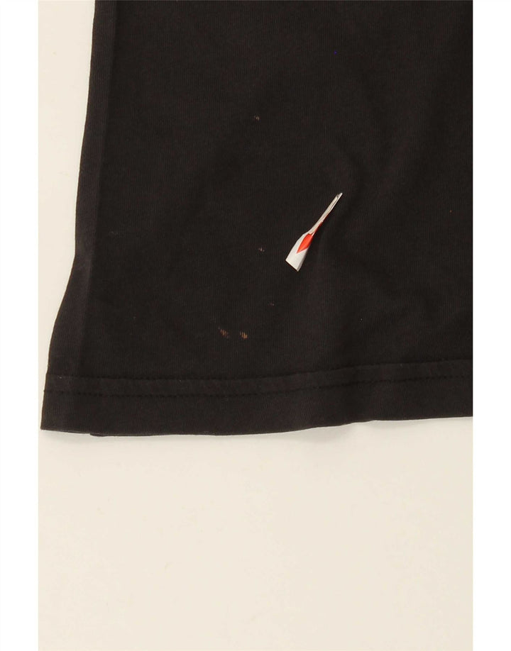 Adidas Dame Grafisk T-Shirt Top UK 12 Medium Sort