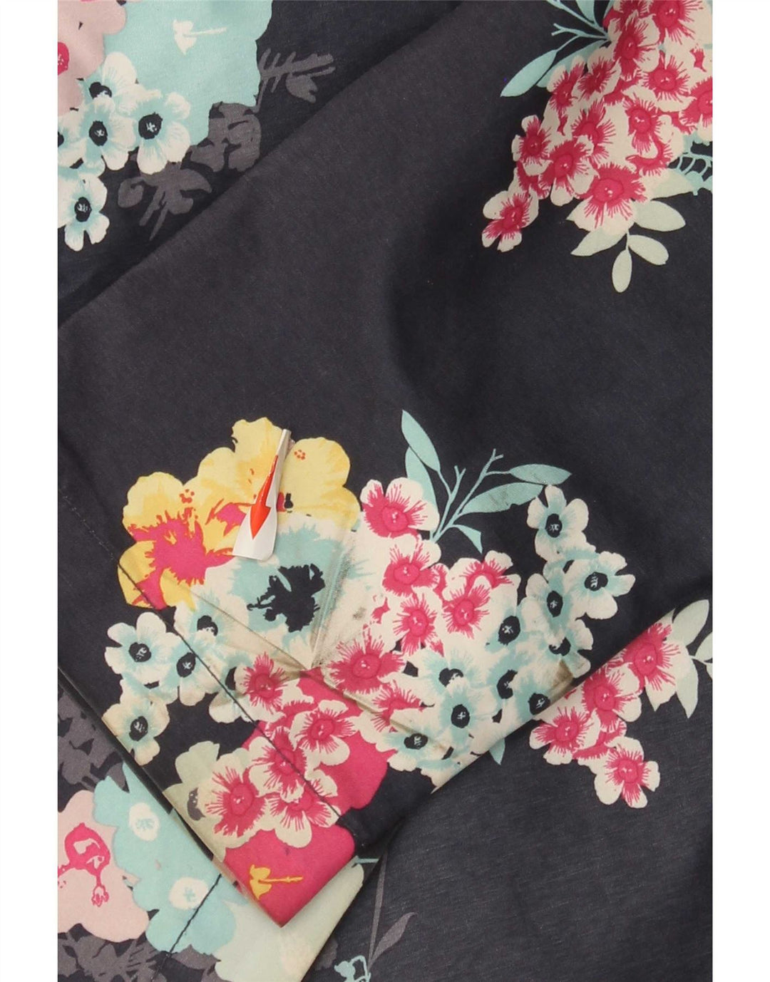 Animal Dame Regnjakke med hætte UK 8 Small Navy Blue Floral Polyester