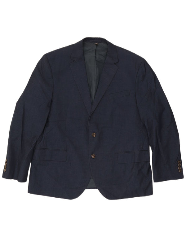 Marks & Spencer Herre 2-knaps blazerjakke UK 46 XL Marineblå polyester