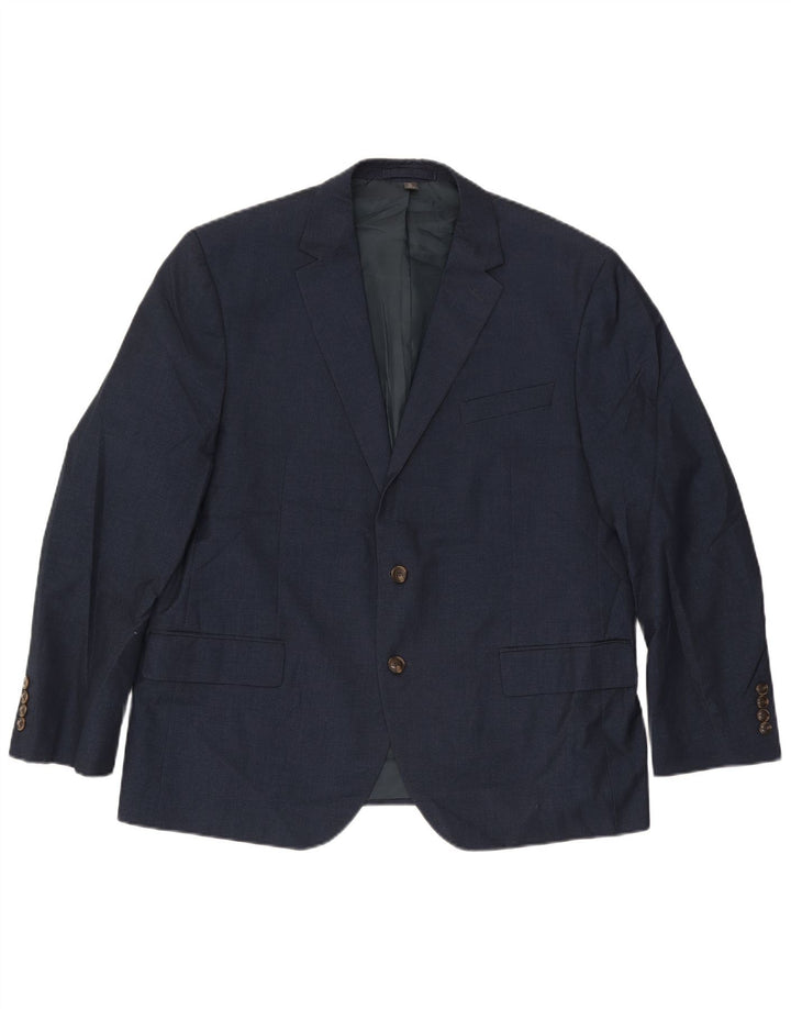 Marks & Spencer Herre 2-knaps blazerjakke UK 46 XL Marineblå polyester