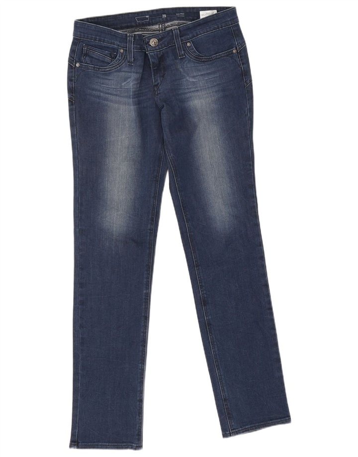 Levi's Lige jeans med lav talje til kvinder W29 L32 blå bomuld