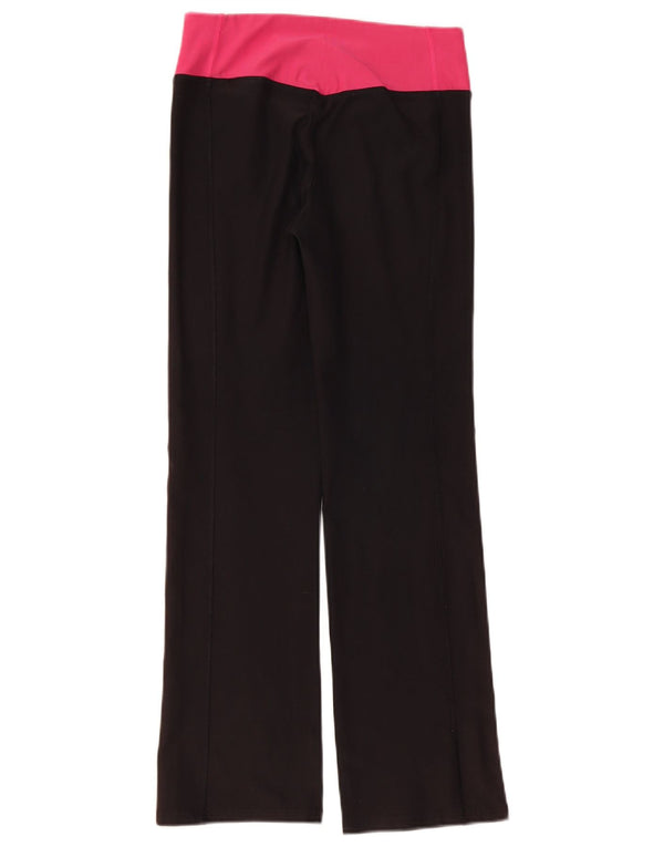Nike Dame Dri Fit Leggings UK 12 Medium Sort Colourblock