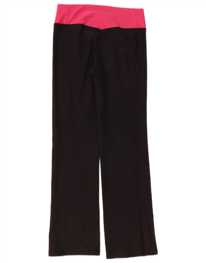 Nike Dame Dri Fit Leggings UK 12 Medium Sort Colourblock