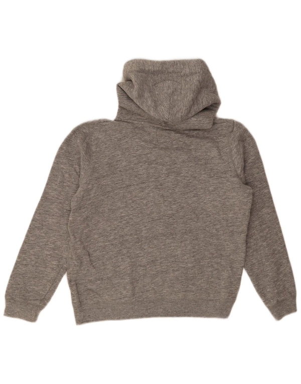Jack Wills Grafisk hættetrøje til kvinder UK 12 Medium Grey Flecked Bomuld