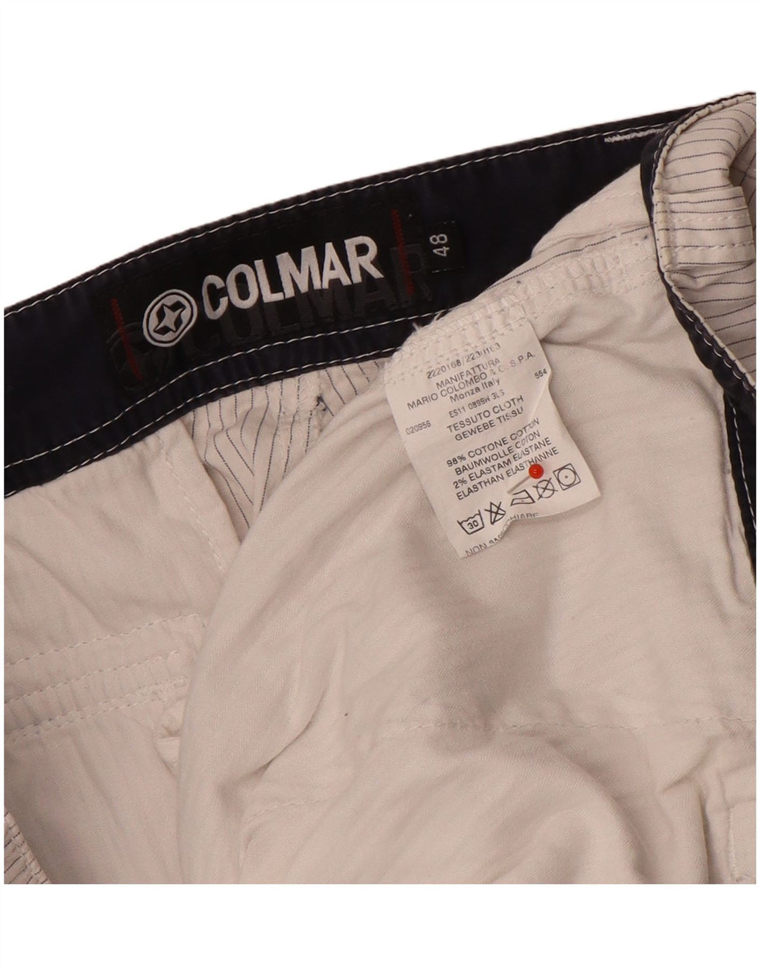 Colmar Herre Cargo Shorts IT 48 Medium W32 Grå nålestribet bomuld