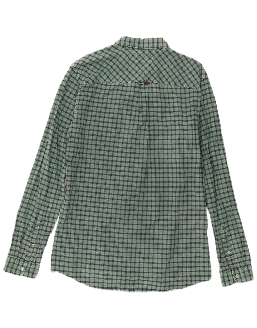 Tommy Hilfiger Herre Regular Fit skjorte Medium Grøn ternet bomuld