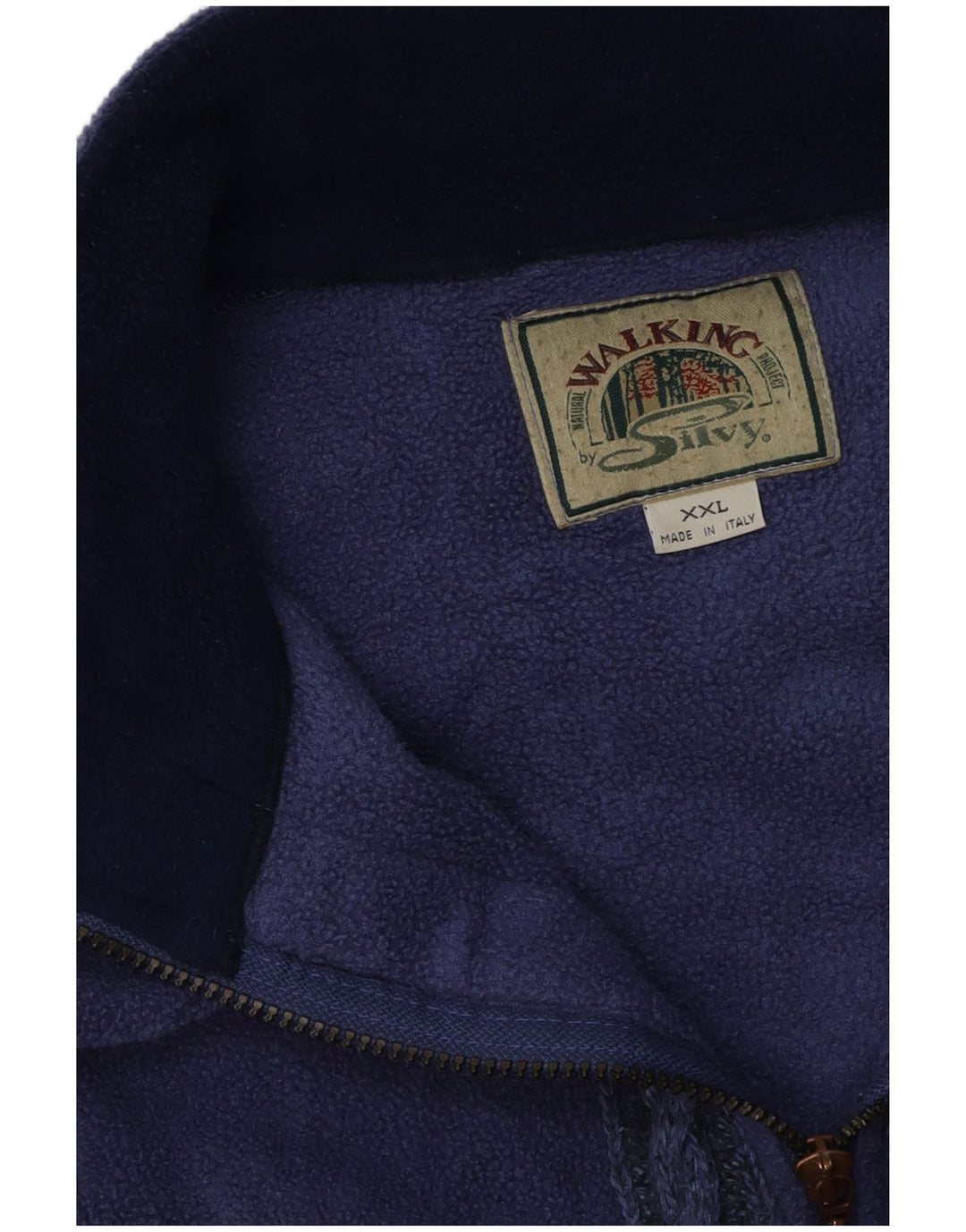 Silvy Herre Fleecejakke UK 44 2XL Lilla