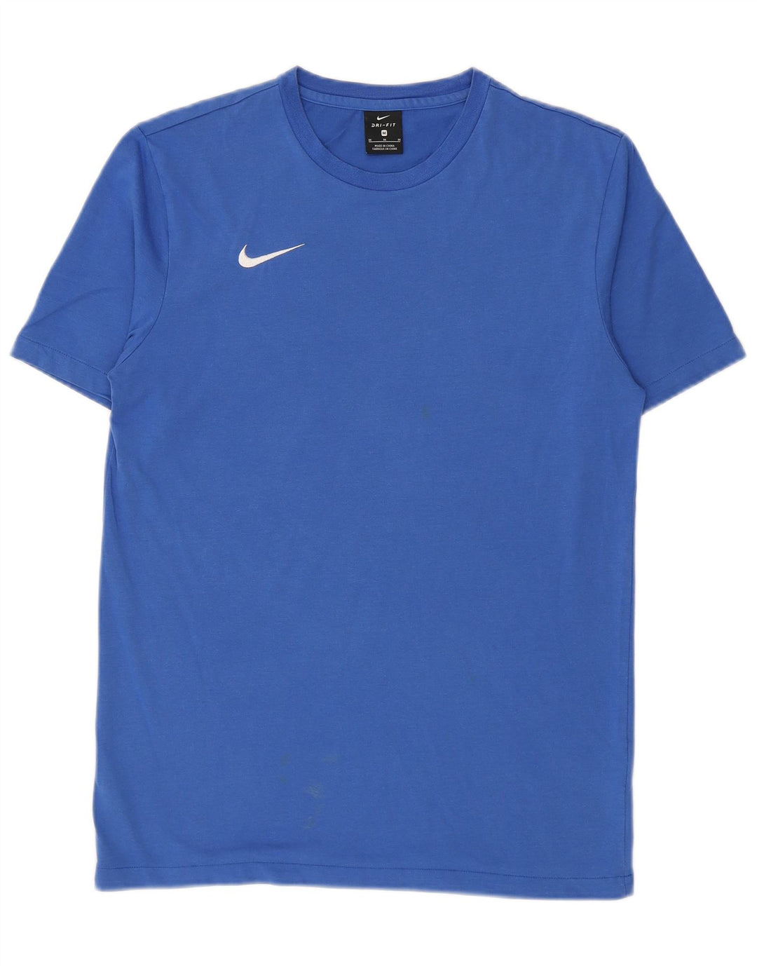 Nike herre Dri Fit T-shirt top mellemblå bomuld