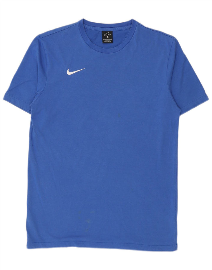 Nike herre Dri Fit T-shirt top mellemblå bomuld