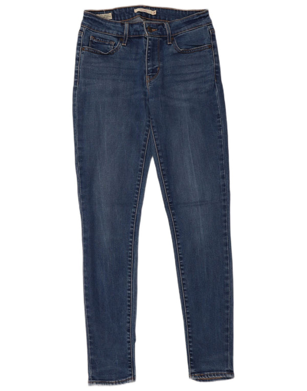 Levi's Womens 711 Skinny Jeans W26 L30 Blue Lyocell