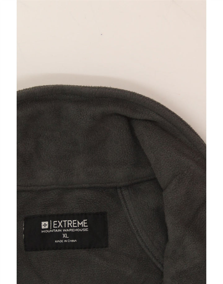 MOUNTAIN WAREHOUSE Mens Fleece Jacket UK 42 XL Grey Polyester Vintage Mountain Warehouse and Second-Hand Mountain Warehouse from Messina Hembry 