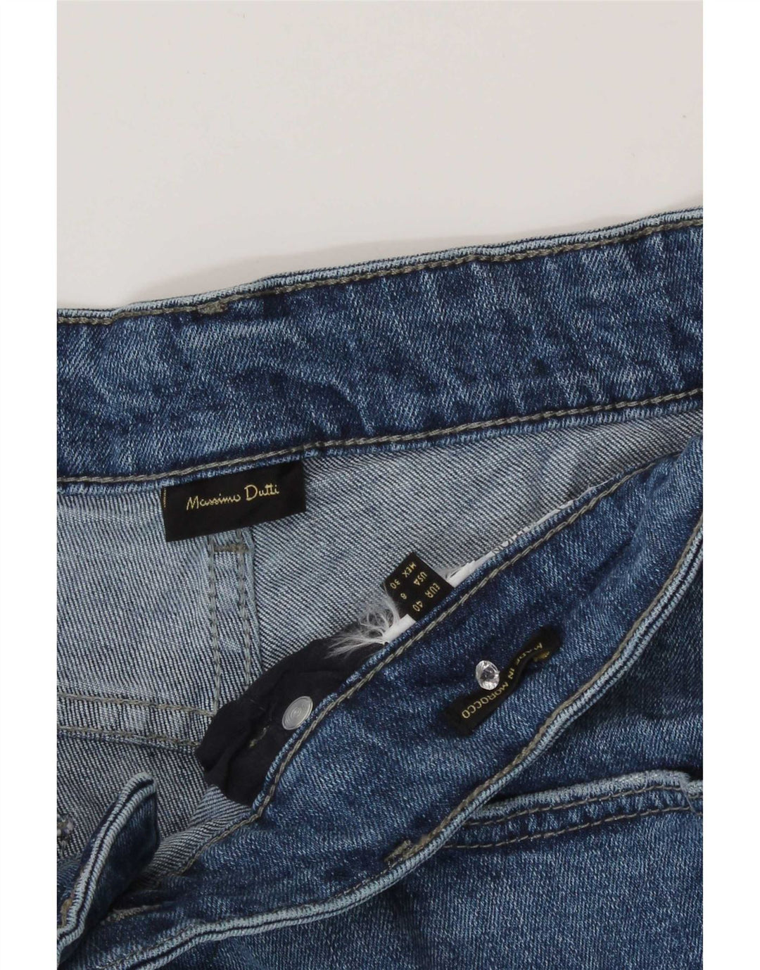 Massimo Dutti Dame Slim Jeans EU 40 Medium W30 L28 Blå