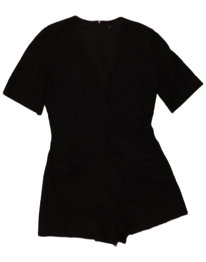 Zara Dame Trafaluc Playsuit UK 12 Medium Sort Polyester