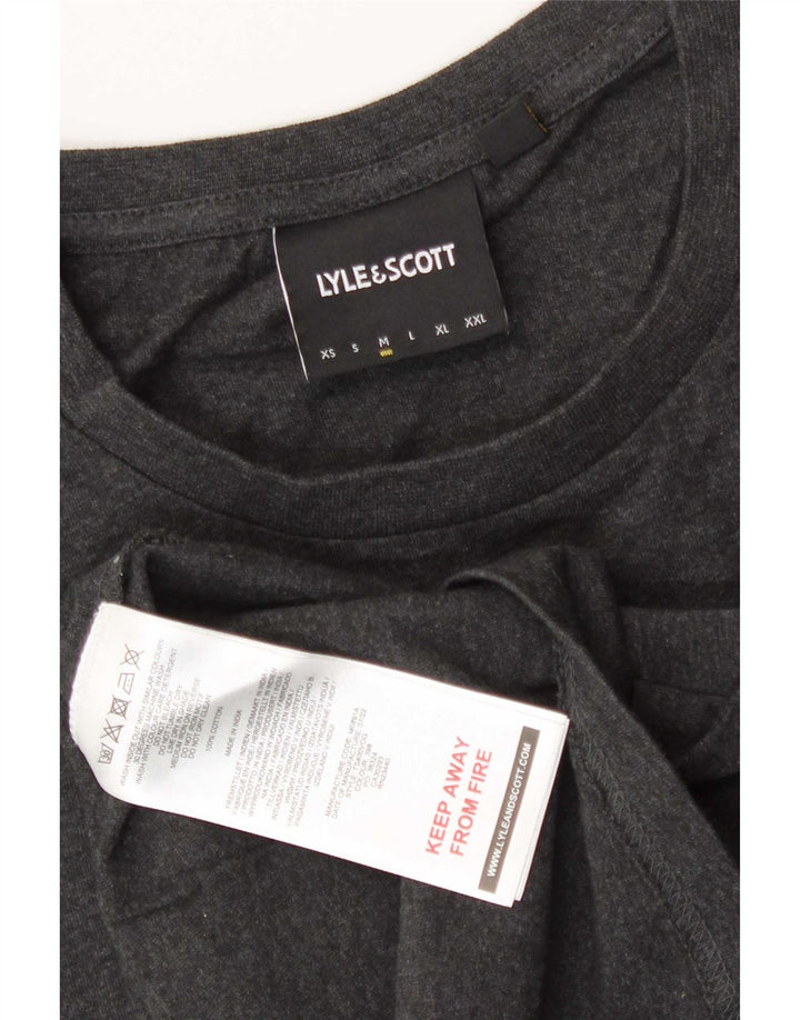 Lyle & Scott Herre T-shirt Top mellemgrå bomuld