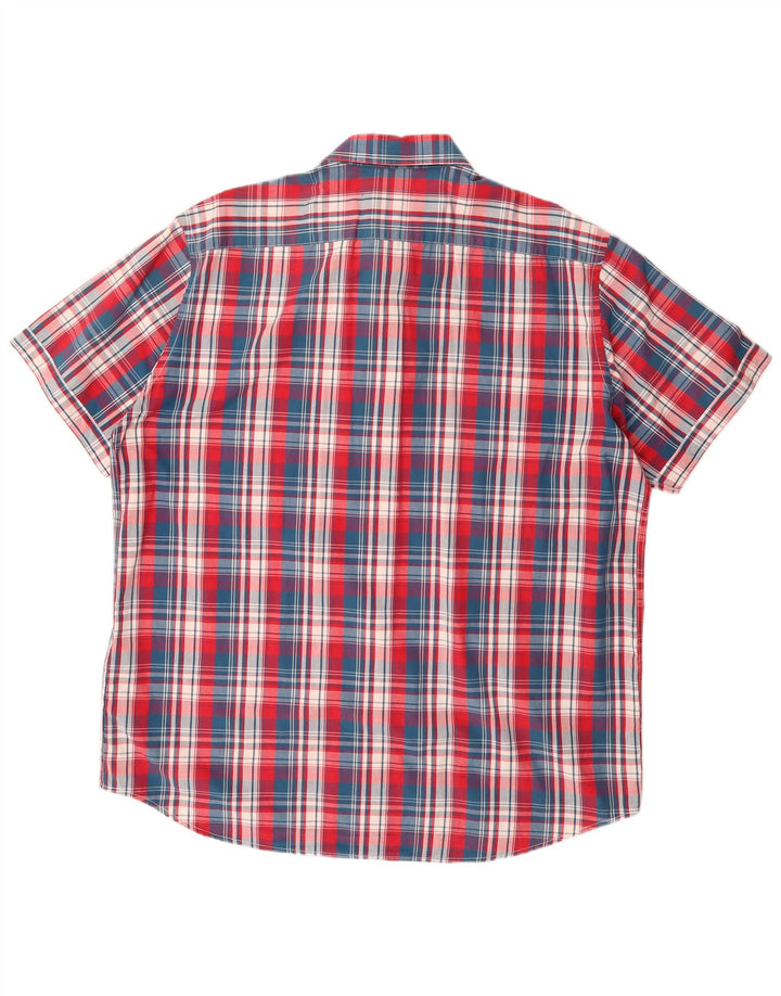CARRERA Mens Regular Fit Short Sleeve Shirt 2XL Multicoloured Check Cotton