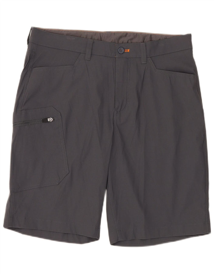 EDDIE BAUER Herre Cargo Shorts W34 Large Grå Nylon