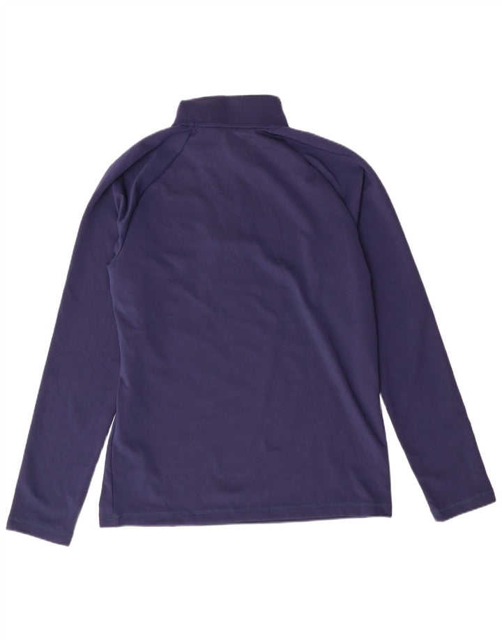PUMA Pullover med lynlås til mænd, træningsdragt, lille marineblå polyester