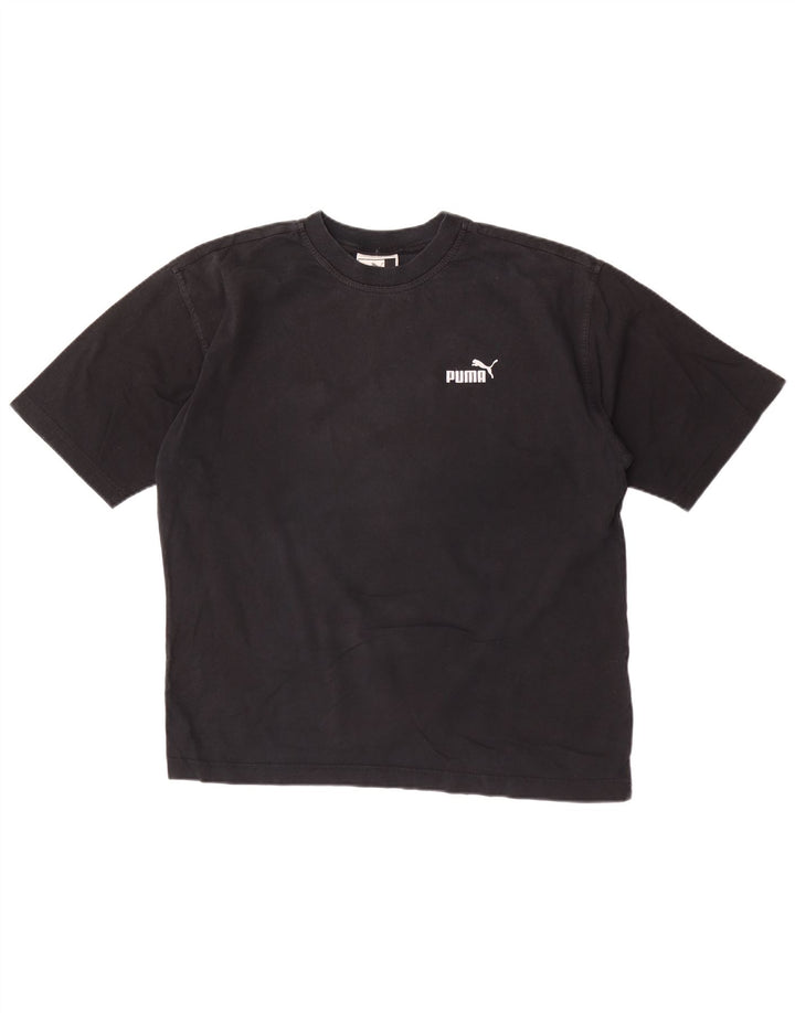 Puma Herre T-Shirt Top Medium Sort Bomuld