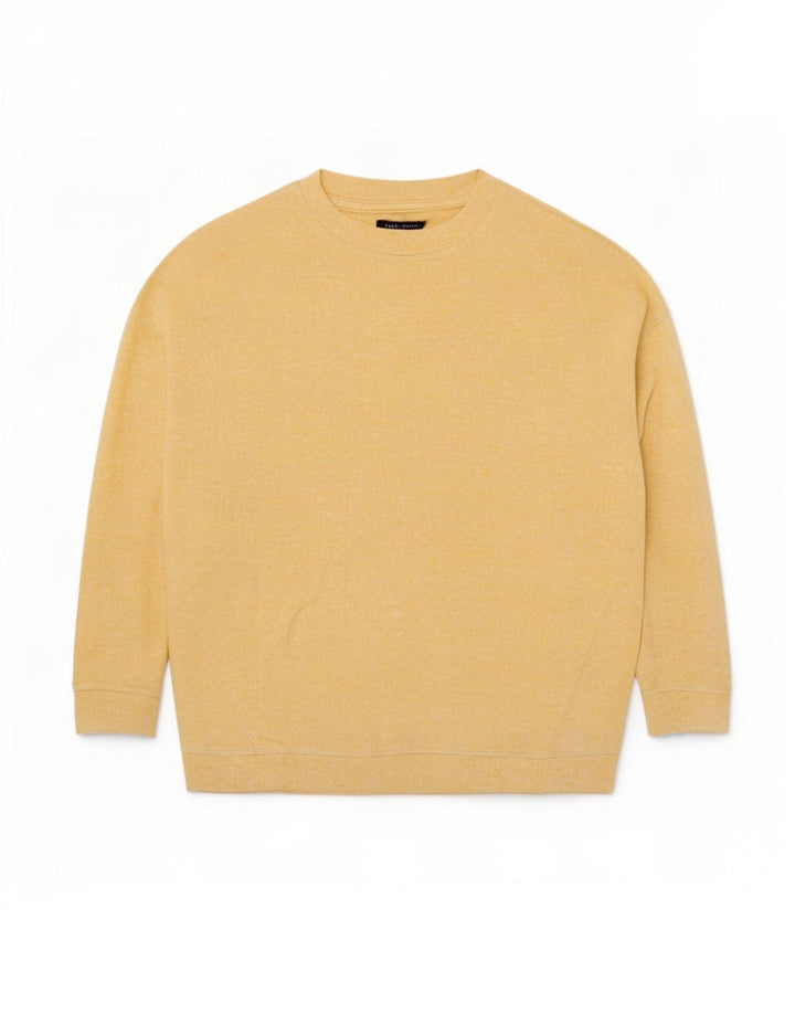 Marks & Spencer Dame sweatshirt med 3/4 ærmer UK 16 Stor Gul