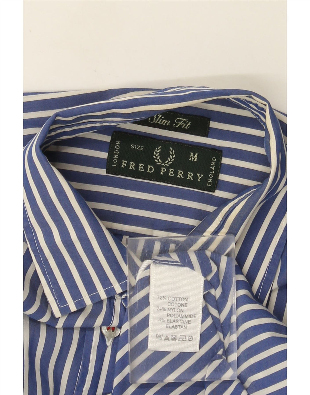 Fred Perry Herre Slim Fit skjorte Medium blå stribet bomuld