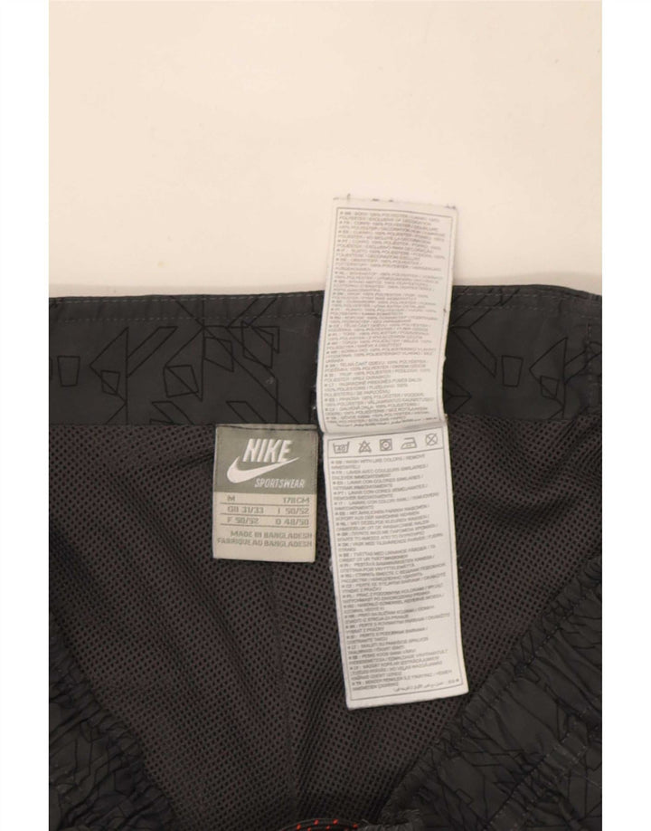 Nike Sportshorts til mænd mellemgrå geometrisk polyester