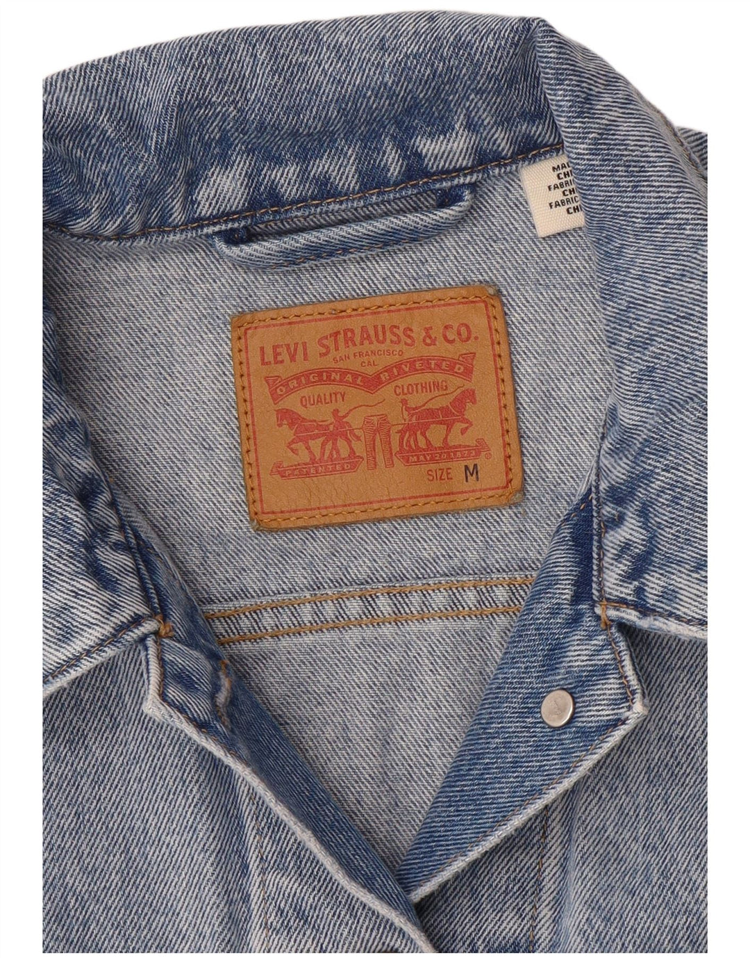 LEVI'S Dame denimjakke UK 14 Medium Blue