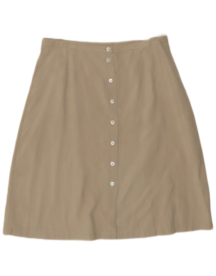 Blunauta Dame A-Line Nederdel IT 40 Small W28 Beige Silke