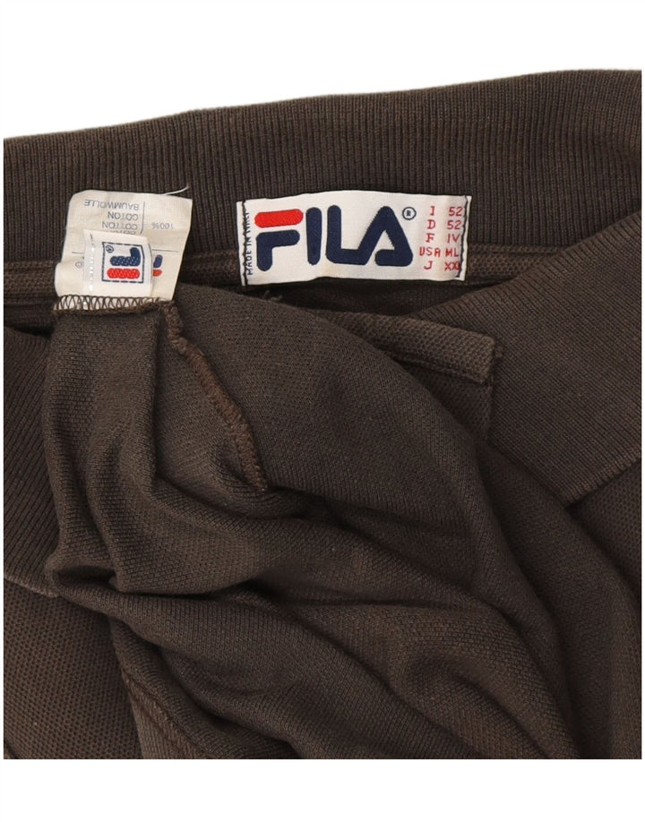 FILA Poloshirt til mænd IT 52 Stor Grå Bomuld