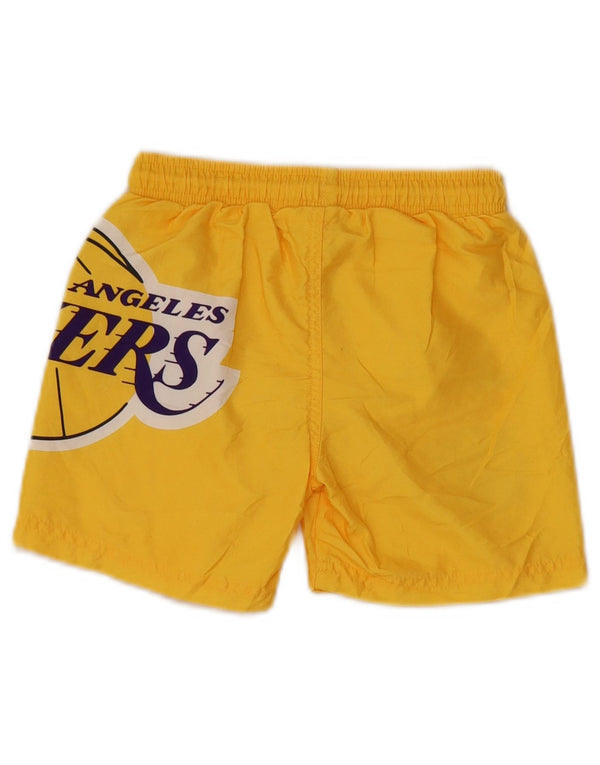 NBA Boys Los Angeles Lakers grafiske sportsshorts 5-6 år gul polyester