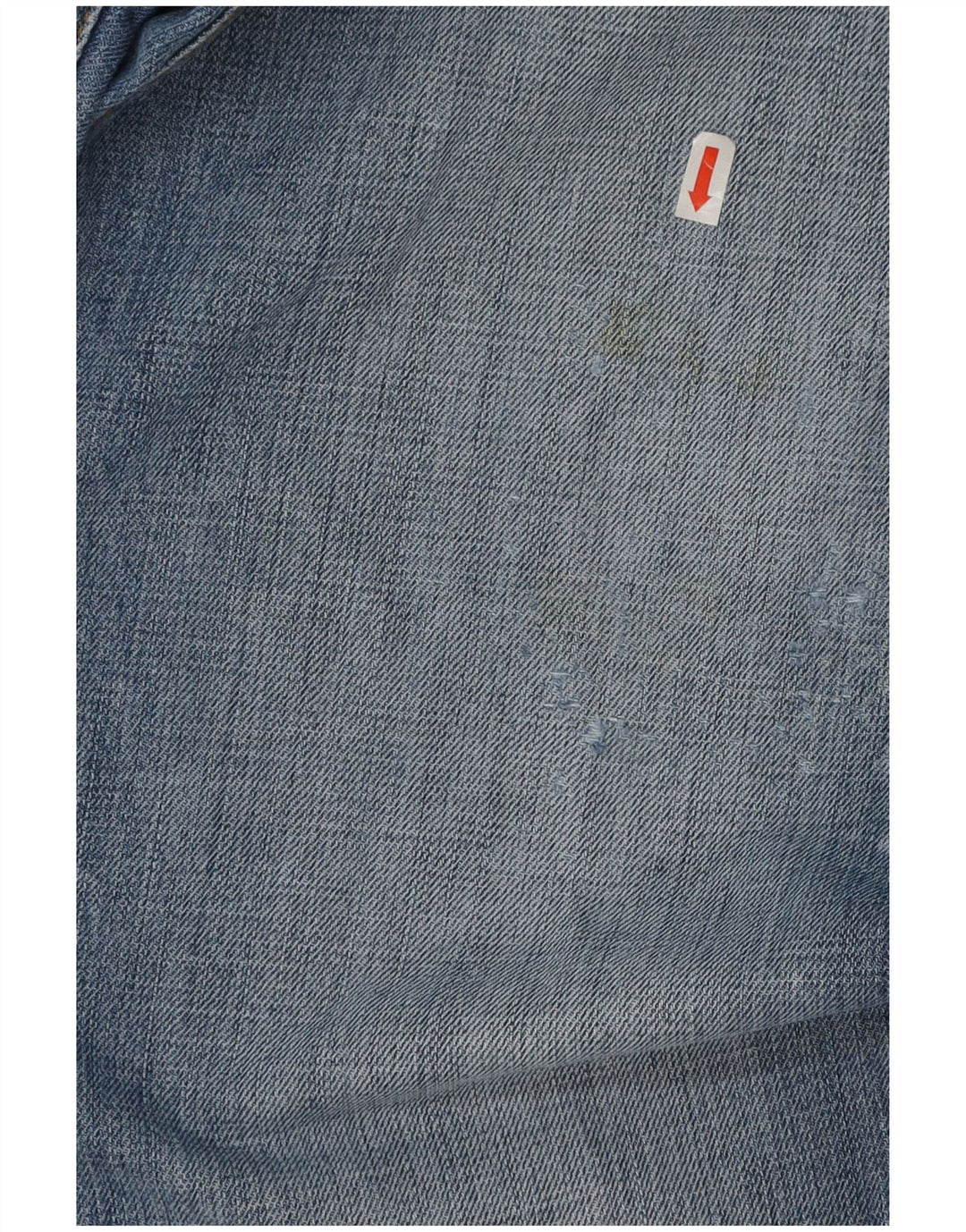 Calvin Klein Herre Distressed Straight Jeans W33 L27 Blå Bomuld