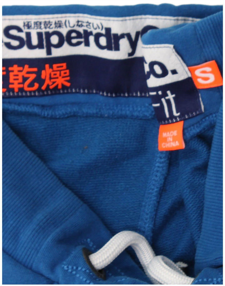 SUPERDRY Sportshorts til mænd Små blå bomuld